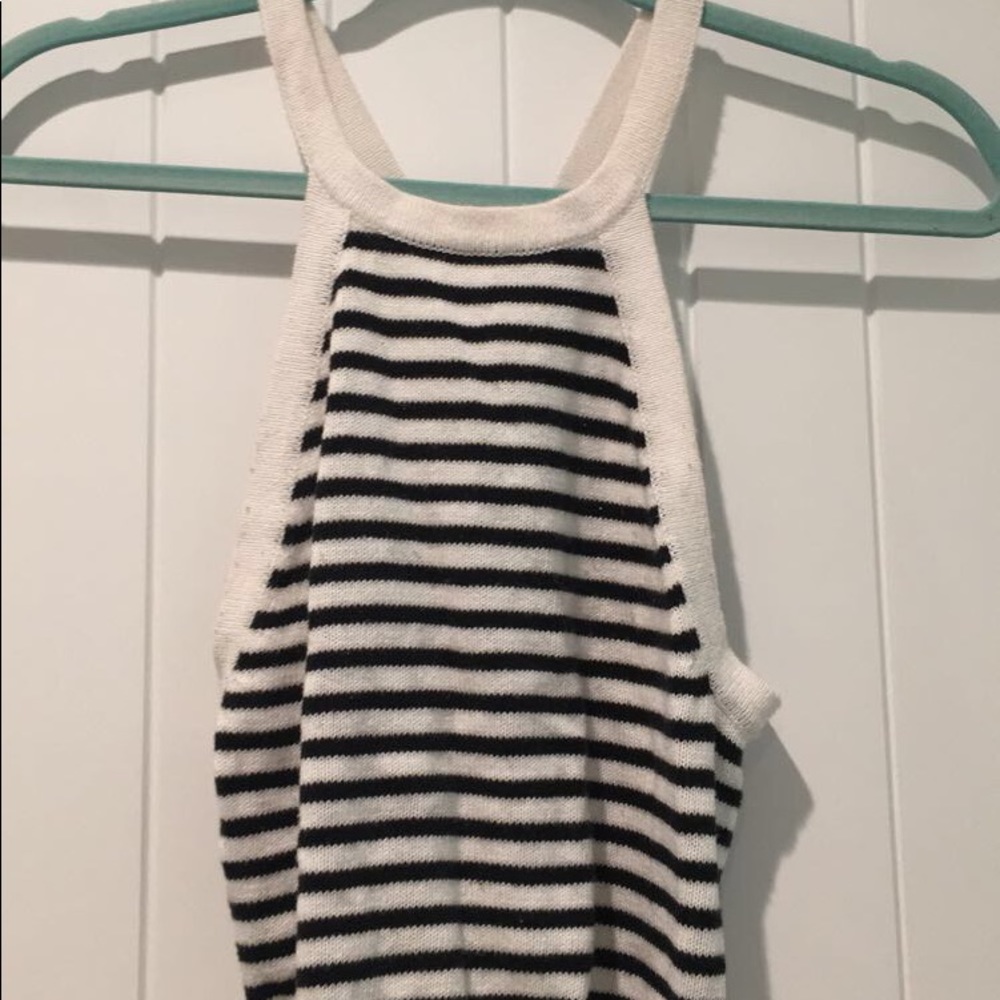 Black & White Striped Tank